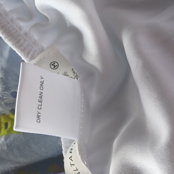 NWT Altar'd State Cotton Ruffled Tiered Mini Dress Size M White Boho Milkmaid - Picture 8 of 8